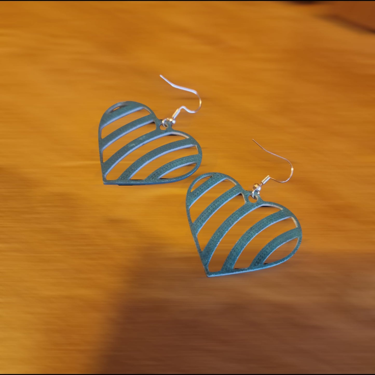 🌴 Palm Earrings (Hand-Painted)