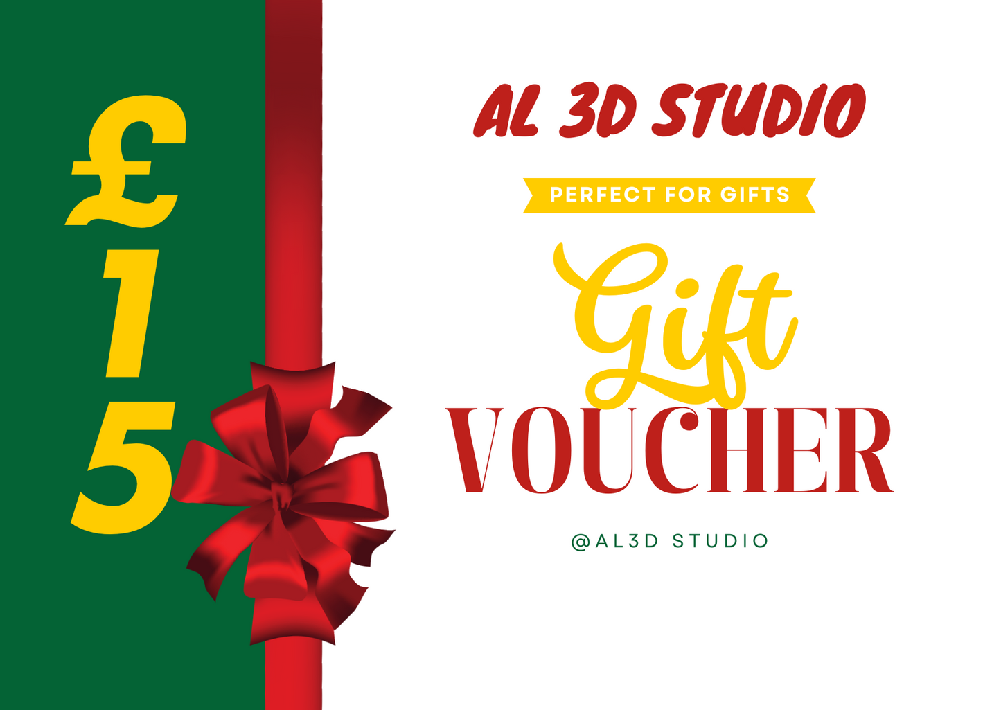 AL Design £5-£10-£15 Gift Card