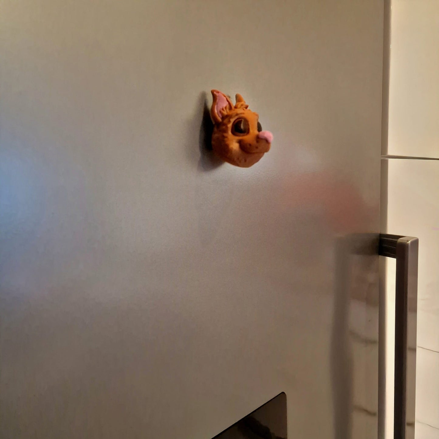 🐾 Puppy Fridge Magnet (Hand-Painted)