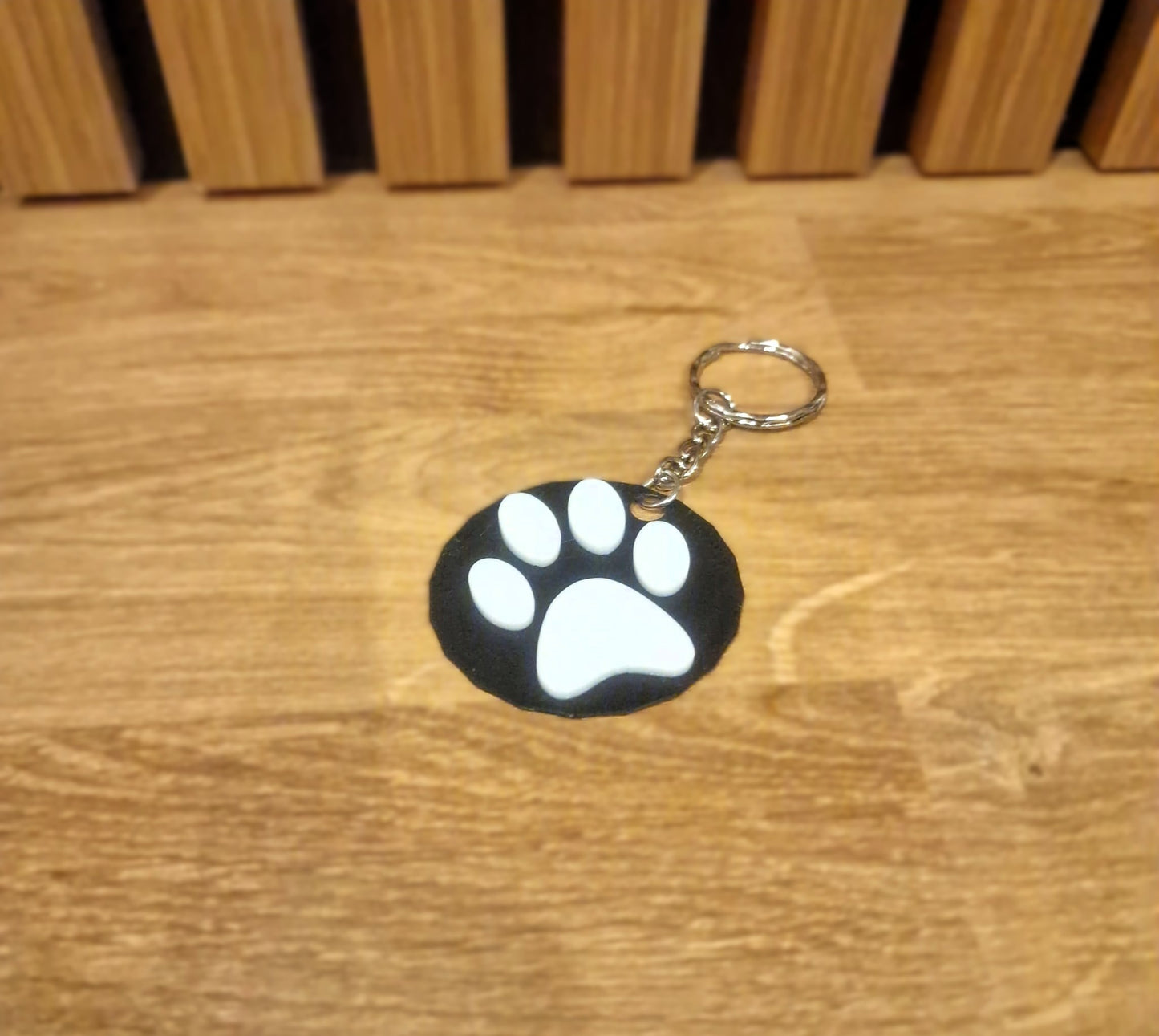 Black and White Paw keychain Bundle 4x